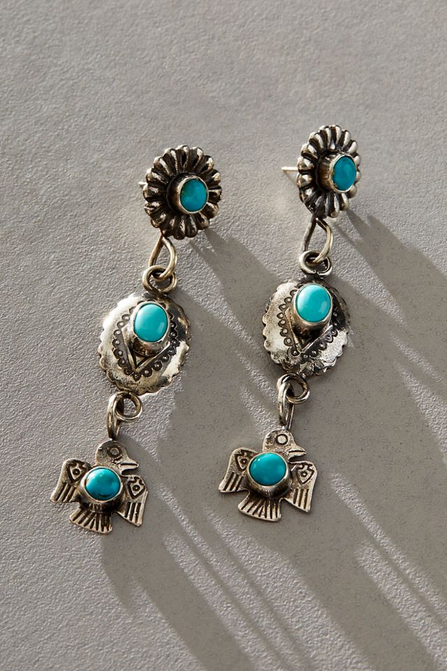 Broken Arrow Thunder Bird Earrings #1