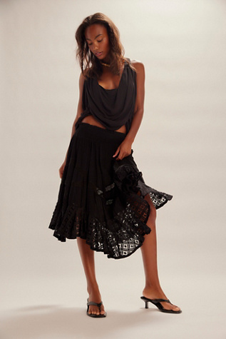 River Convertible Skirt by free-est at Free People in Black, Size: Medium