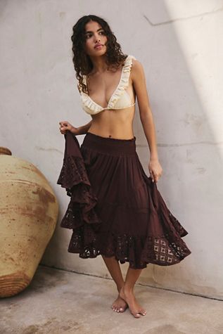 1970s Deadstock Batik Wrap Skirt Selected by Cherry | Free