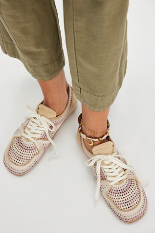 Crochet Low Pro Sneakers by FP Collection at Free People in White, Size: US 8