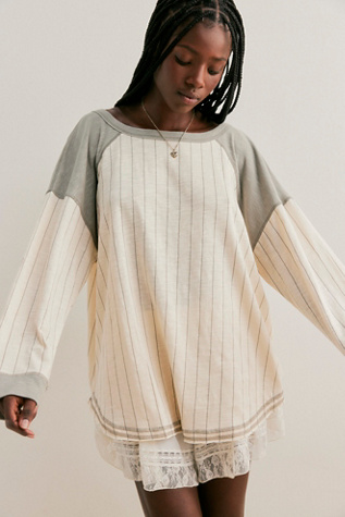 Pull Ragabond Rebel Heart en Combo Brise Marine, pour femme taille: XL chez Free People