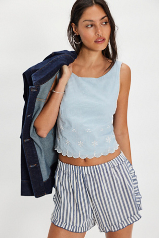 Kayla Solid Embroidered Top