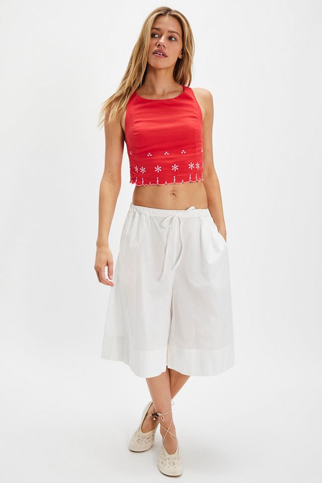 Kayla Solid Embroidered Top