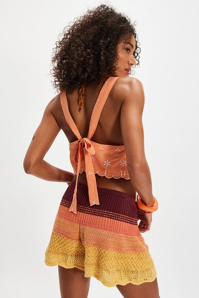 Kayla Solid Embroidered Top #1