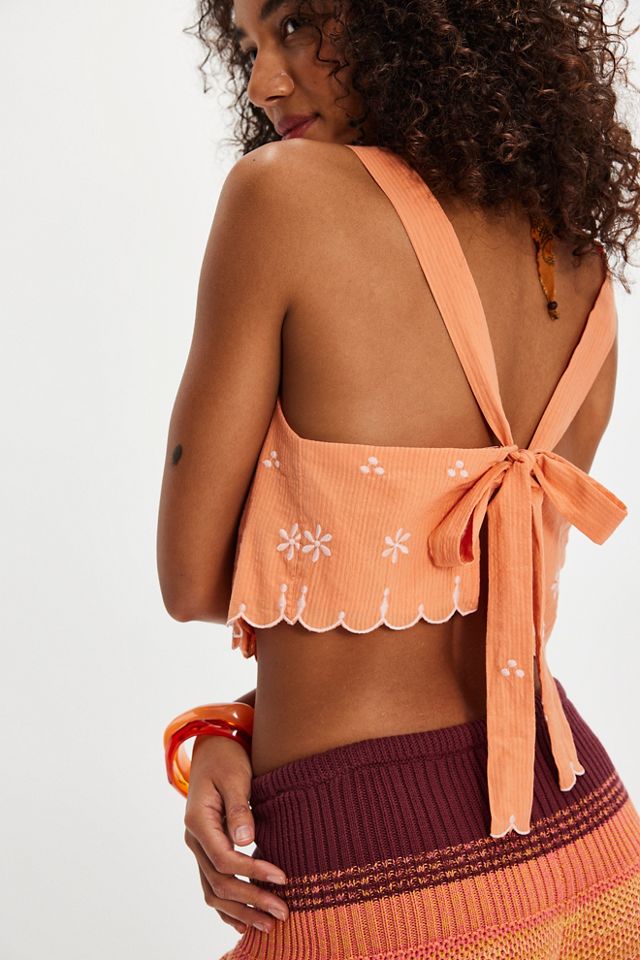 Kayla Solid Embroidered Top #3
