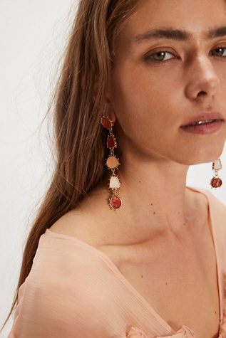 Melinda Stone Earrings at Free People in Rust