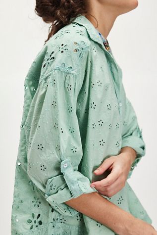 FP x EastNWestLabel Sheer Sequin Shirt | Free People