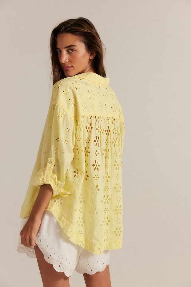 We The Free Mae Washed Eyelet Shirt #1