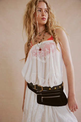 Avalon Suede Sling Bag at Free People in Black