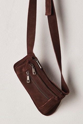 Avalon Suede Sling Bag by Free People in Brown