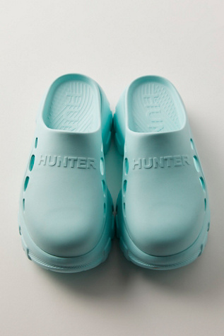 Hunter Bryce Clogs at Free People in Bleached Aqua, Size: US 8