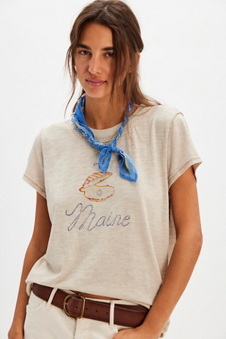 We The Free Souvenir Tee at Free People in White, Size: M