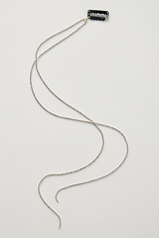 Barrette à tresse enveloppée de chaînes par Free People en Argent, pour femme