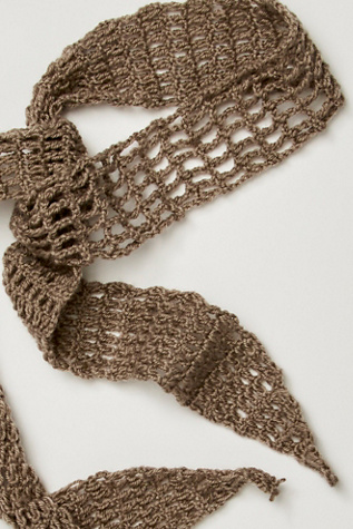 Knit Soft Headband With Ties