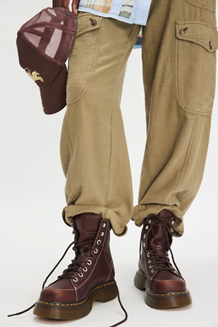 Dr. Martens Buzz Boots at Free People in Brown, Size: US 10