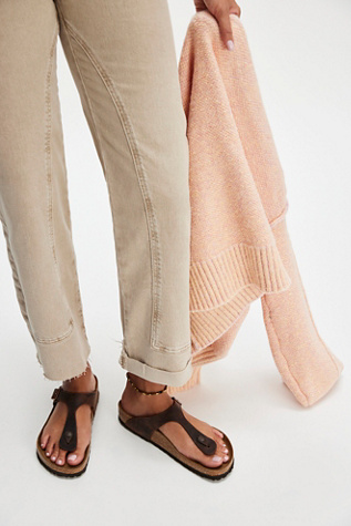 Birkenstock Gizeh Sandals at Free People in Brown, Size: EU 38