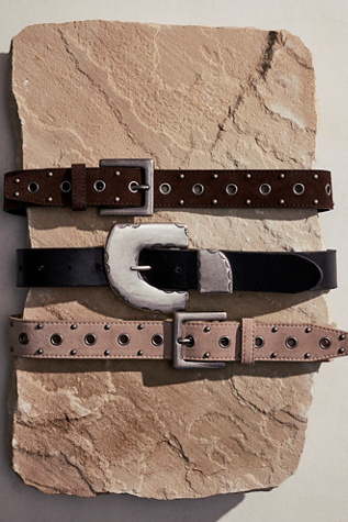 Sienna Suede Belt by Free People in Brown, Size: M/L
