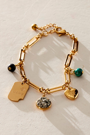 Marly Moretti Lucky Charm Bracelet at Free People in Gold
