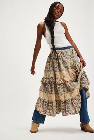 Magnolia Pearl Zagora Skirt at Free People in Tan
