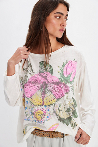 Magnolia Pearl Whimsy Tee At Free People In Ivory