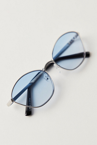 Ashley Metal Cat-Eye Sunglasses At Free People In Silver