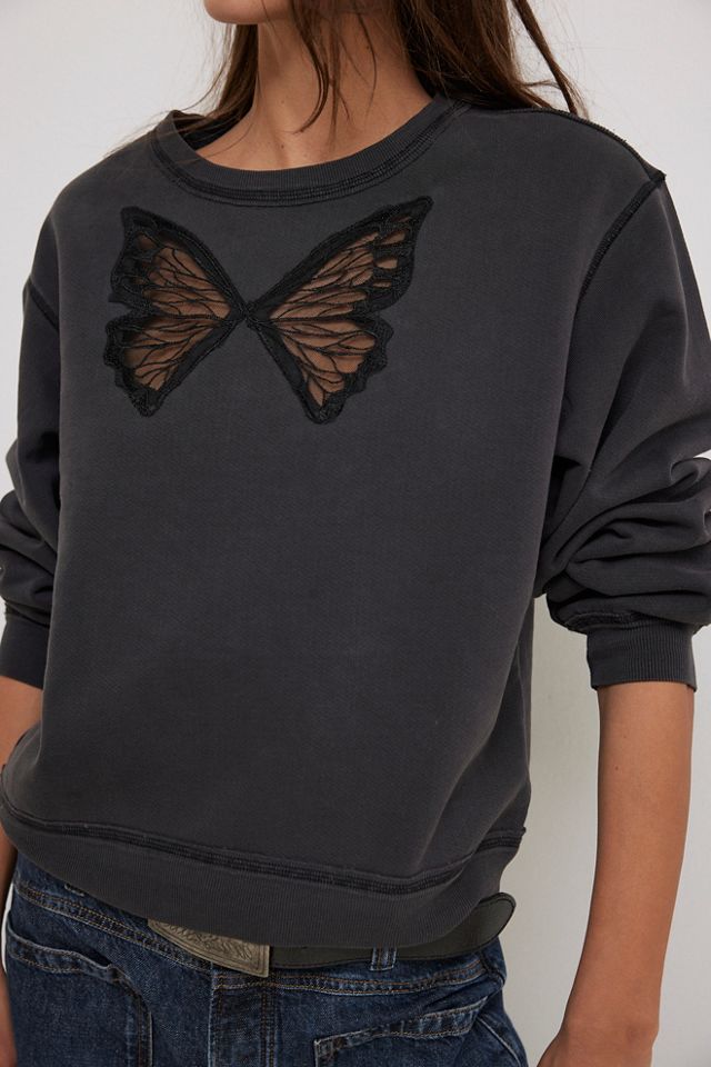 【Free People】トリシアフィックスバタフライTシャツ 蝶々 Tricia Fix Butterfly Tee | Free People