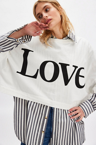 Ragabond East West Love Tee at Free People in White