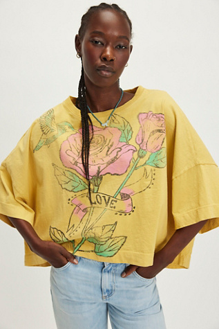 Ragabond East West Love Tee at Free People in Yellow