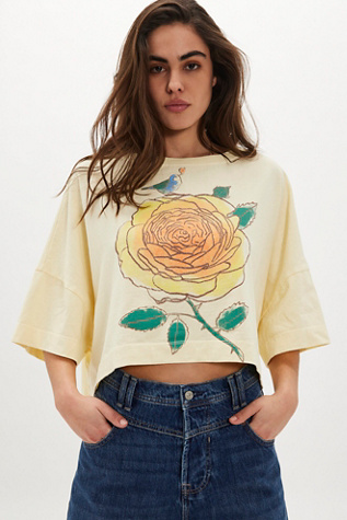 Ragabond East West Love Tee at Free People in Yellow