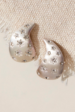 Moon Rise Earrings par Avondayle en Argent, pour femme chez Free People