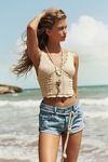 Sky Fauxchet Top