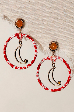 Time Will Tell Earrings by Free People in Orange