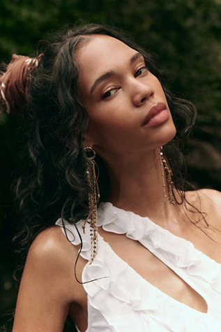 Sandy Dangle Earrings by Free People in Brown
