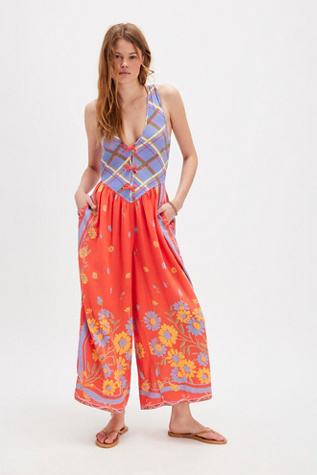 Bali Honeydew Jumpsuit At Free People In Fiesta Combo, Size: Medium