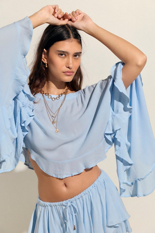 Delilah Jersey Skort Set by free-est at Free People in Blue, Size: M