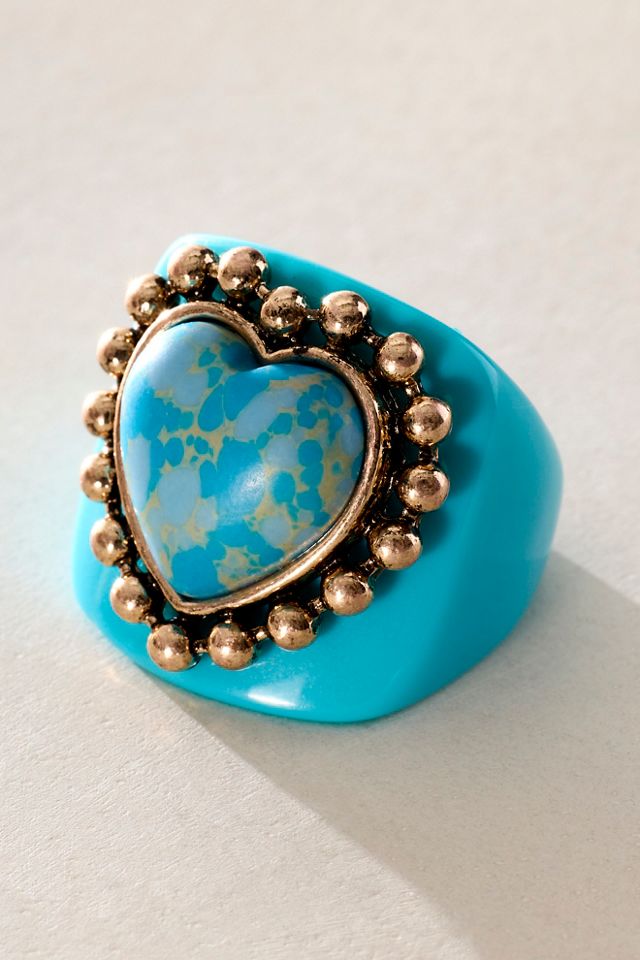 Studded Heart Ring #2