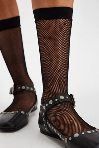 Net Socks by Maria La Rosa at Free People in Black