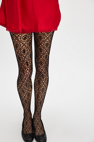 Lykke Tights by Swedish Stockings at Free People in Black, Size: M