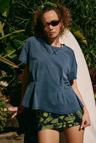 Mind Yourself Tee by FP Movement at Free People, Midnight Navy, S