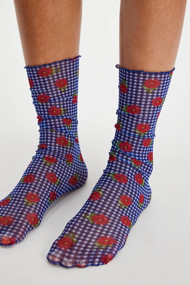 Oh Picnic Flowers Ankle Socks #1