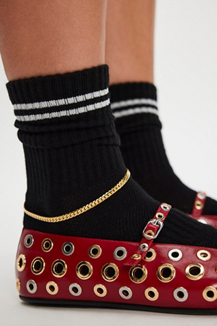 Le Bon Boyfriend Socks by Le Bon Shoppe at Free People in Black