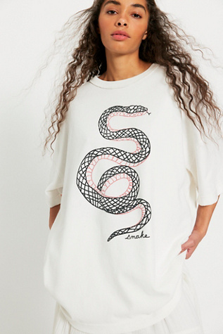 We The Free Farm Foes Tee at Free People in Ivory Combo, Size: XL
