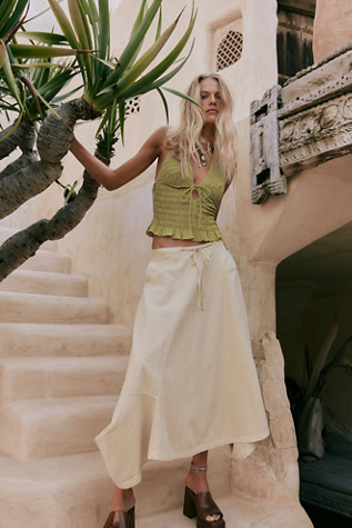 Pistaccio Skirt by free-est at Free People in White, Size: L