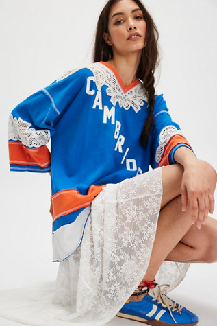 We The Free Stanley Tee at Free People in Blue, Size: M