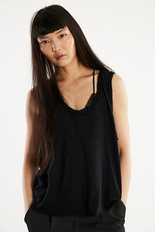 We The Free Easy Tank Top at Free People in Black, Size: XS