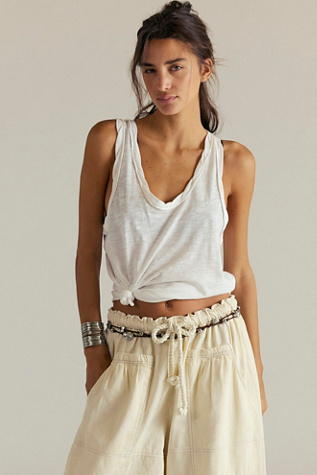 We The Free Easy Tank Top at Free People in White, Size: S