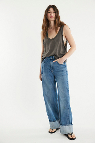 We The Free Easy Tank Top at Free People in Brown, Size: XS