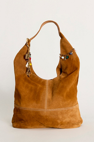 Harlow Suede Shoulder Bag by FP Collection at Free People in Brown