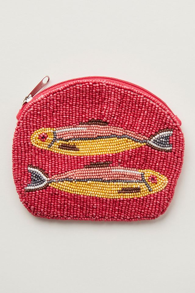 Gone Fishing Beaded Wallet #1