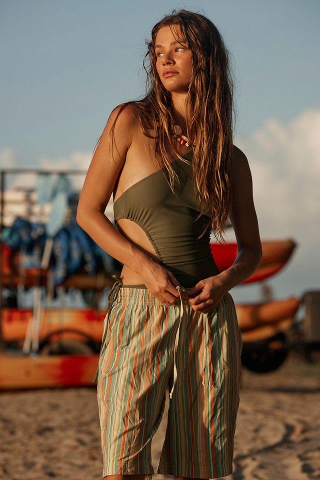 Saylor Poplin Stripe Shorts #3